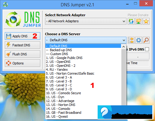 Dns Jumper(DNS切换工具)使用方法 - 1